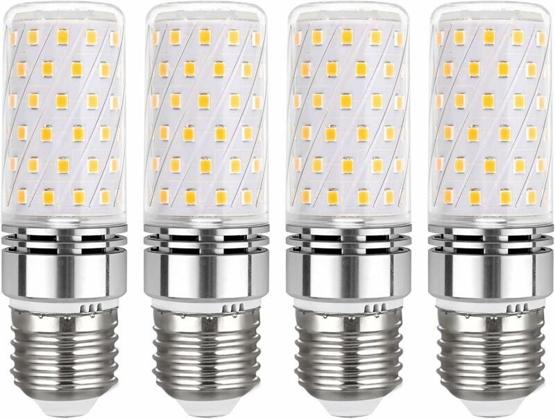 Mumu - E27 LED-Birnen 12 w 6000 k Kaltweiß, entspricht 120 w Glühlampe, 4er-Pack