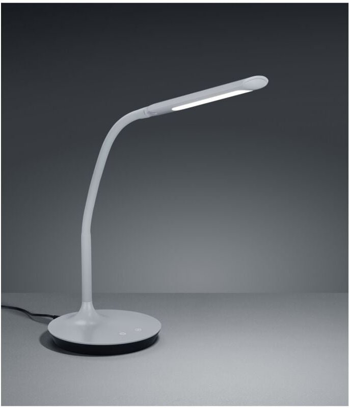 Iperbriko - Moderne Schreibtischlampe Flexibler Arm Led Touch Grey Pole Trio Lighting