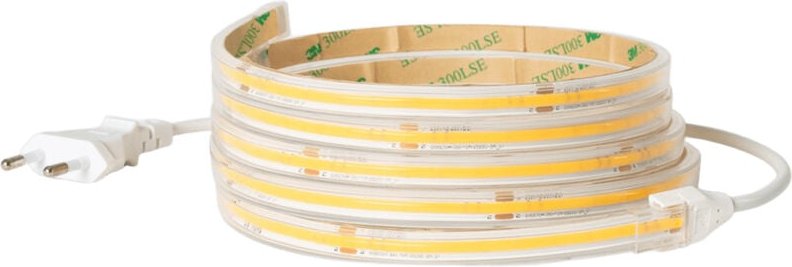 LED-Streifen Dimmbar 220V cob Selbstgleichrichtend 560 LED/m 14W/m 1250lm/m Breite 10mm Schnitt 10cm IP65 nach Maß 2200K...