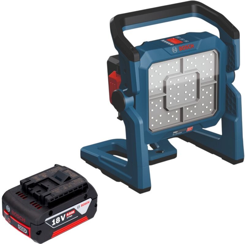Bosch GLI 18V-5000 Akku Bauleuchte 18 V 5000 lm + 1x Akku 5,0 Ah - ohne Ladegerät
