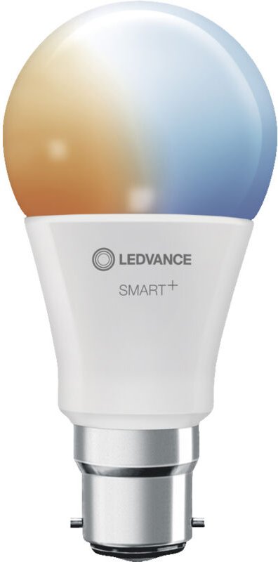LEDVANCE LED-Lampe Sockel: B22d Tunable White 2700…6500 K 9 W Ersatz für 60-W-Glühbirne SMART+ WiFi Classic Tunable Whit...