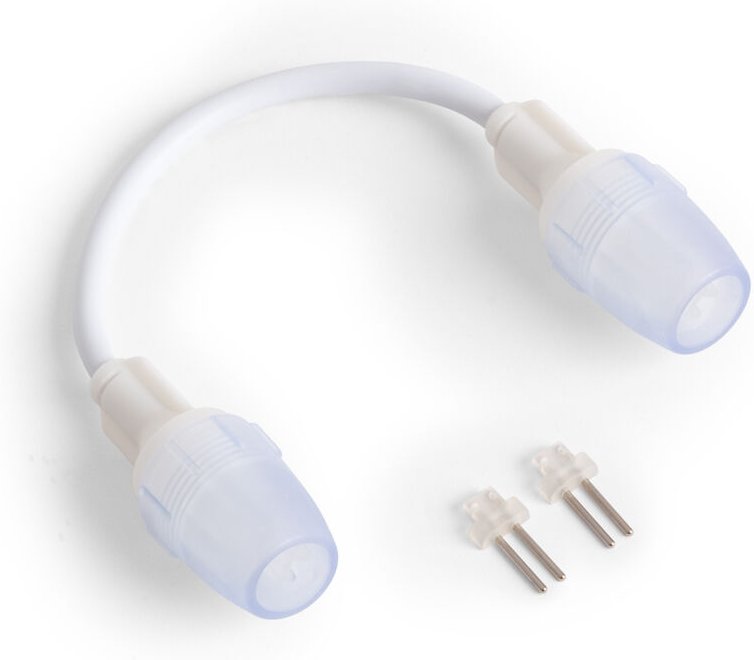 Verbinder Doppelt mit Kabel für LED-Streifen 220V ac SMD2835 IP65 Breite 12mm Einfarbig 12 mm