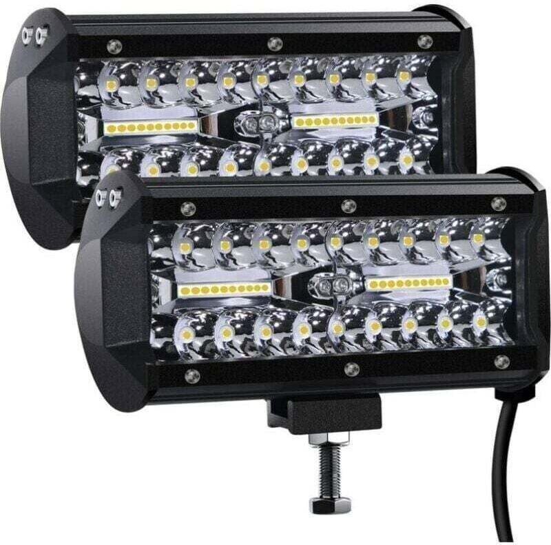 12V 400W 7'' LED-Arbeitsscheinwerfer, 12V wasserdicht IP67 LED-Autoscheinwerfer, Spot-Flutlicht, Nebelscheinwerfer, 27.0...