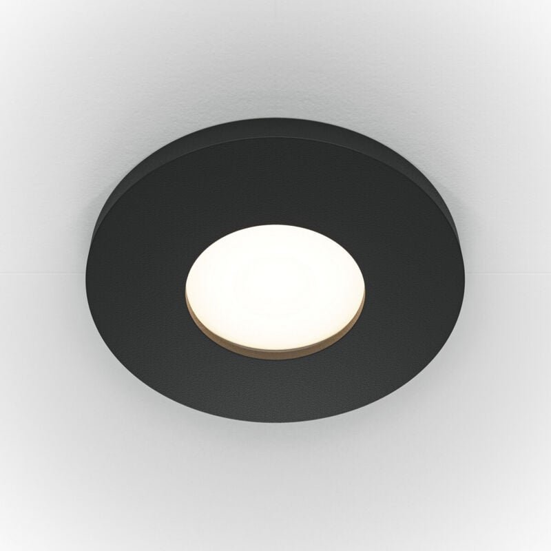 Thumbnail - Maytoni Stark Rundes Einbau-Downlight Schwarz GU10 IP65