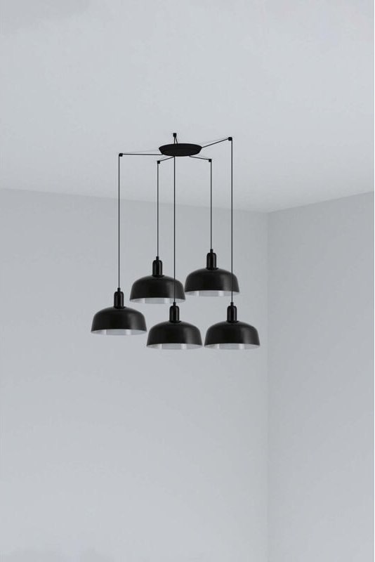 Tatawin m schwarze Pendelleuchte 20340-146-5L