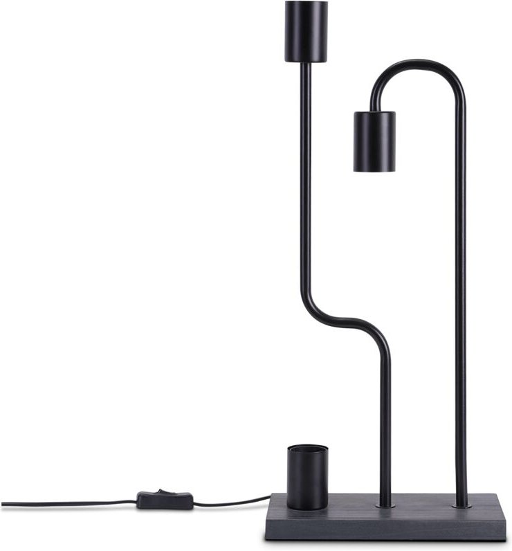 Tischlampe Stehlampe Vintage E27 Wohnzimmer Industriell Design Modern led Retro Schwarz, Tischleuchte 2 - Paco Home