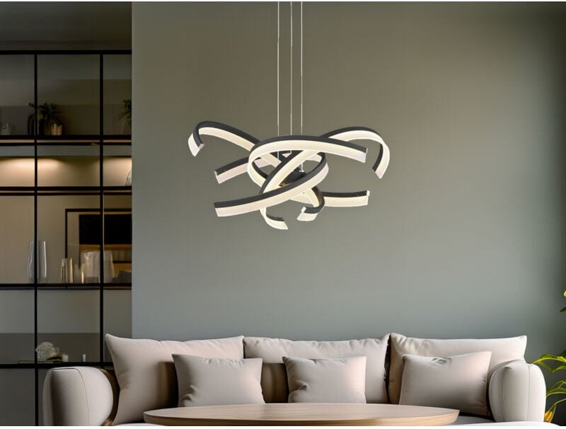 Fischer&honsel - Große led Pendelleuchte sund mit Dimmer & Tunable White, ø 65cm