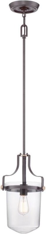 Pendelleuchte Deckenlampe Hängeleuchte Bronze d 25,4 cm Esszimmerleuchte