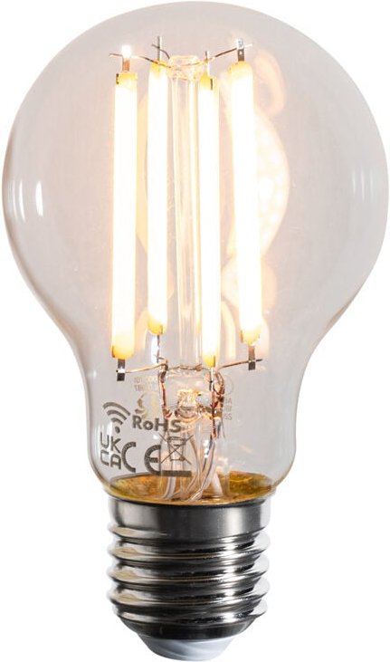 Luedd - Smarte E27 Dimmbare Kelvin led Lampe A60 Klar 7W 806 lm 1800-3000K