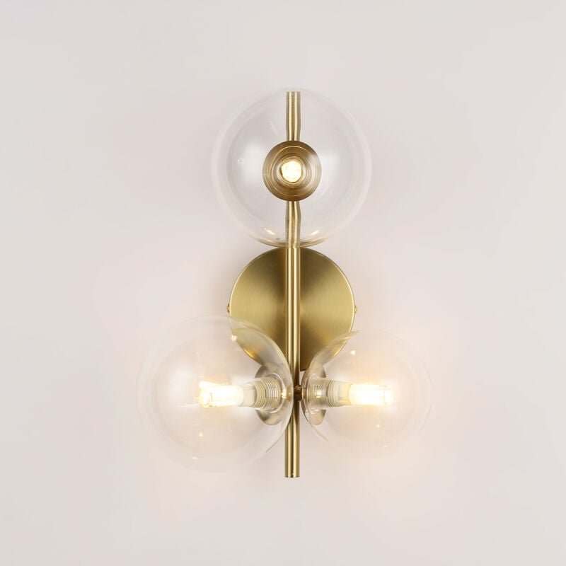 Wandleuchte mit Glaskugeln 'caty' - 3 x G9