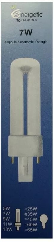 Energetic Lighting - YDN7-U G23 7W 350lm L137mm Glühbirne – energiesparend – lange Lebensdauer