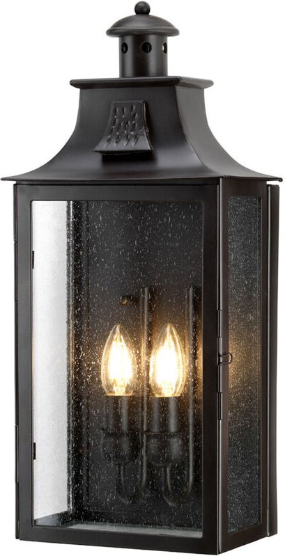 Elstead - Kendal - 2 Licht Außenwandlaterne Licht Altbronze IP44, E14