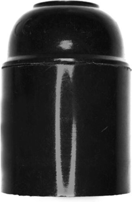 EDM - Verstärkter Bakelit Lampenhalter E27 Schwarz 22285