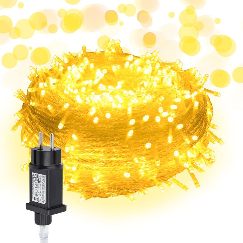 Thumbnail - TolleTour 200M 1000 Lichterkette LED Lichterkette Warmweiß 8 Lichtmodi Party Garten Innen Außen Deko Weihnachtsbeleuchtu...