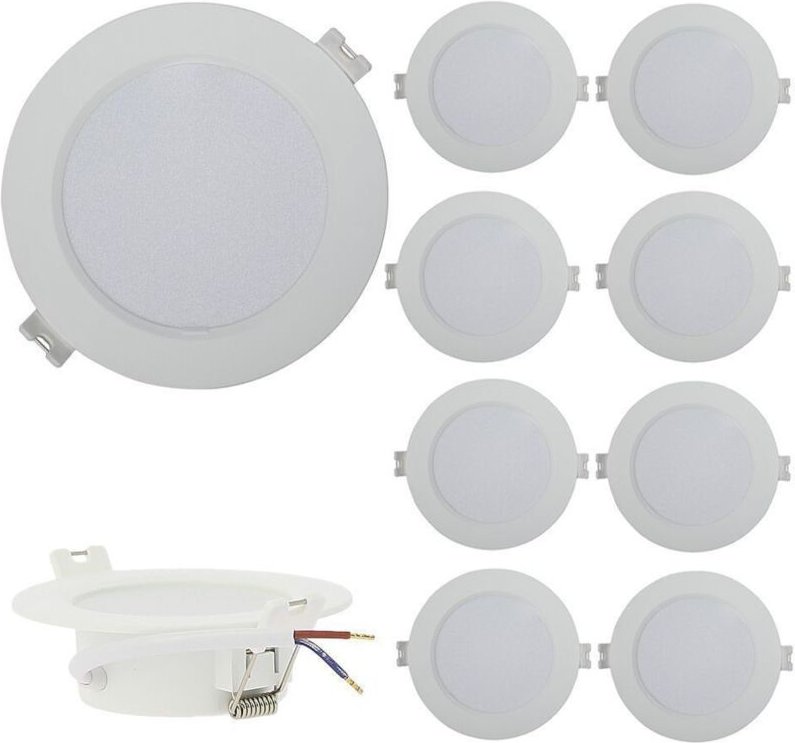 Thumbnail - 10er Set Einbaustrahler LED Panel Extraflach 3W Farbtemperatur: 4000K neutralweiß
