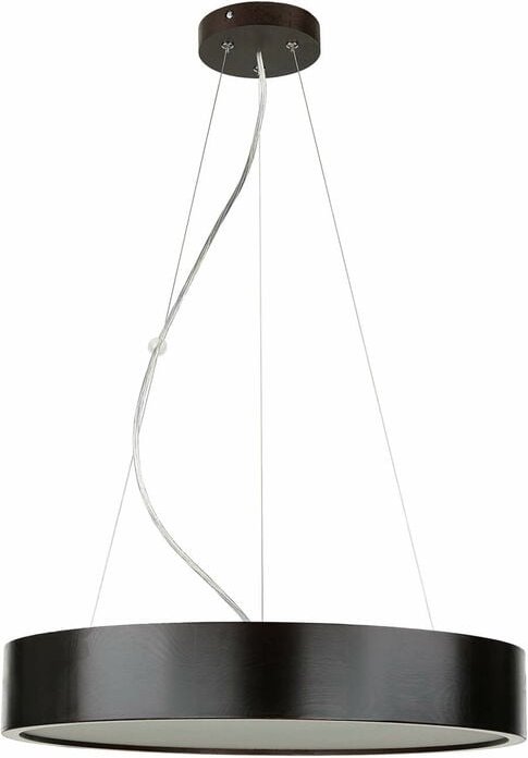 Licht-erlebnisse - Hängeleuchte Holz E27 rund ø 47 cm Modern Pendelleuchte Wohnzimmer