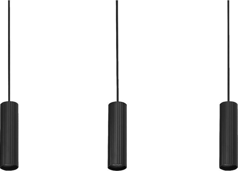 Decor Drums Pendant 3XGU10 2XLED Black - Ledvance