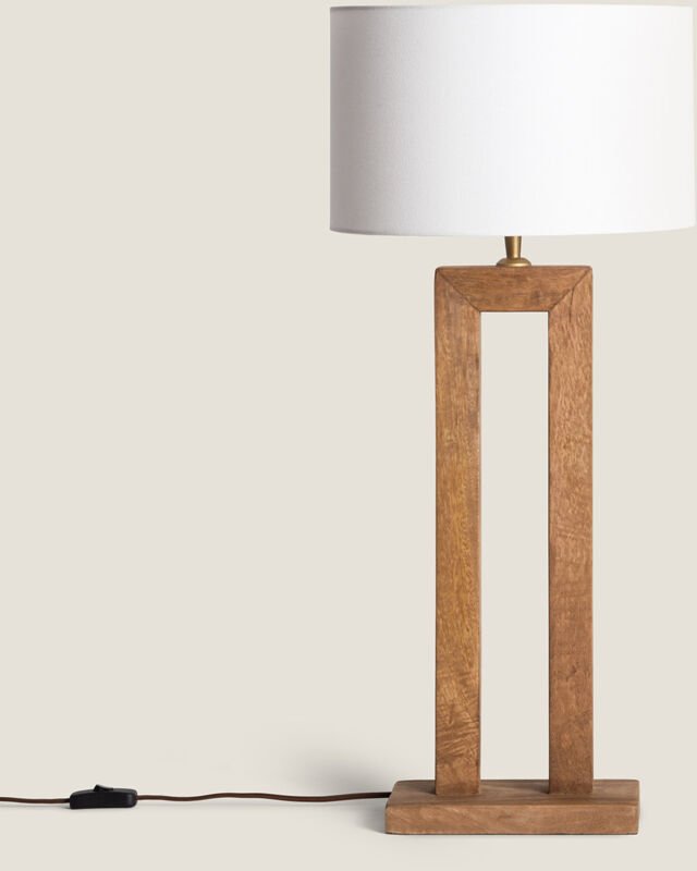 Tischlampe Holz Abner Natürlich