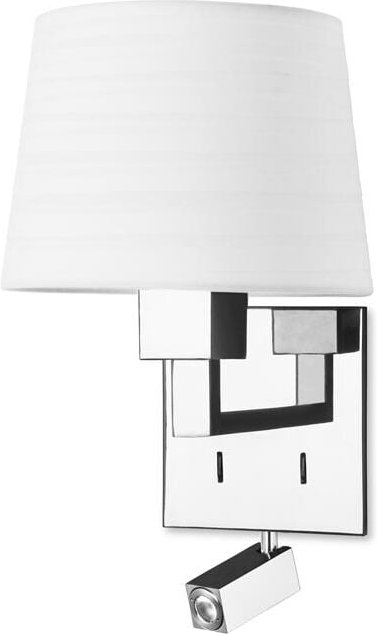 Aplique bali E27 60 cromo 644 with reader led 2.2 blanco cálido - 3000K cromo 1
