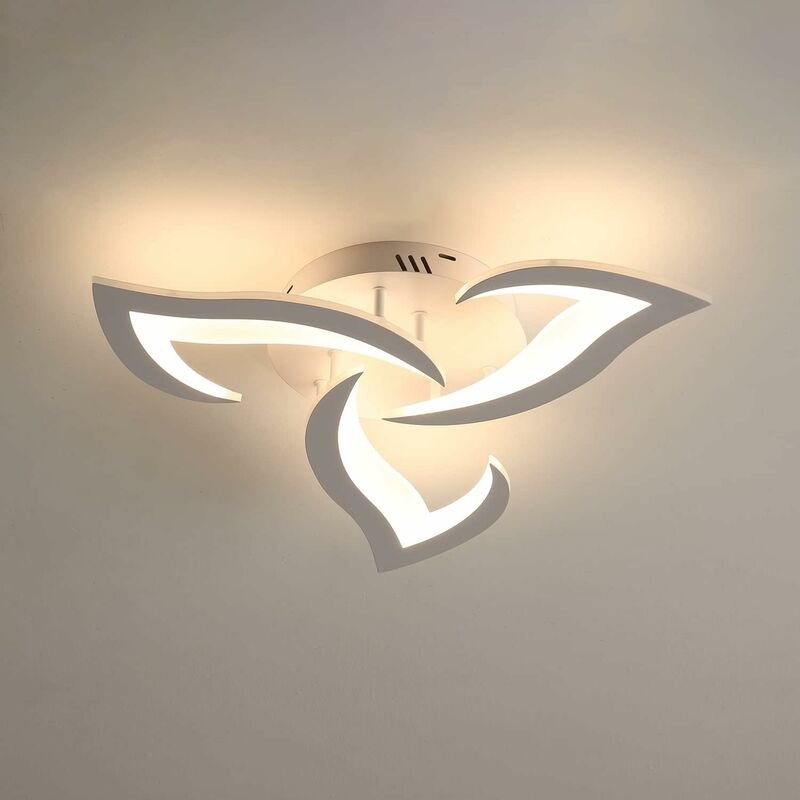 Comely - led Deckenleuchte, 36W 3060LM Moderne Deckenleuchte, Durchmesser 58cm Acryl led Deckenleuchte 3 Lichter für Woh...