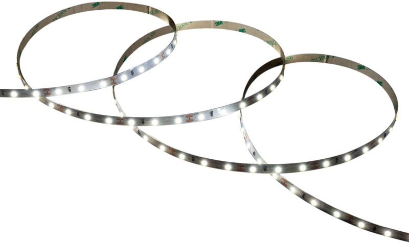 Efectoled - LED-Streifen 12V smd 60 LED/m 5m 5W/m 400lm/m Breite 8mm Schnitt 5cm IP20 6000K Kaltweiß