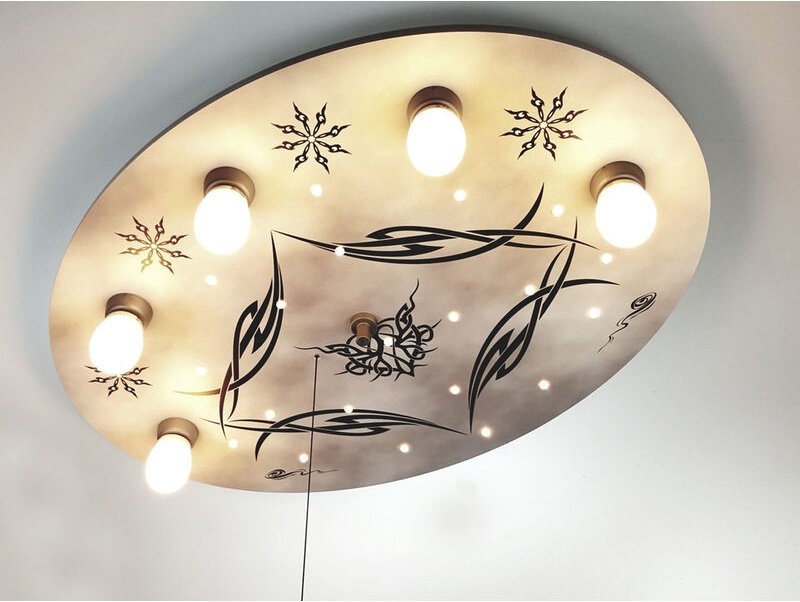 Niermann - led Kinder Deckenleuchte im Gothic Style mit Zugschalter für LED-Schlummerlicht