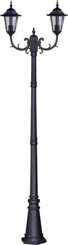 Schwarze Gartenlampe, Straßenlampe, Kaja LOZANA K-7064A2/2 BLACK