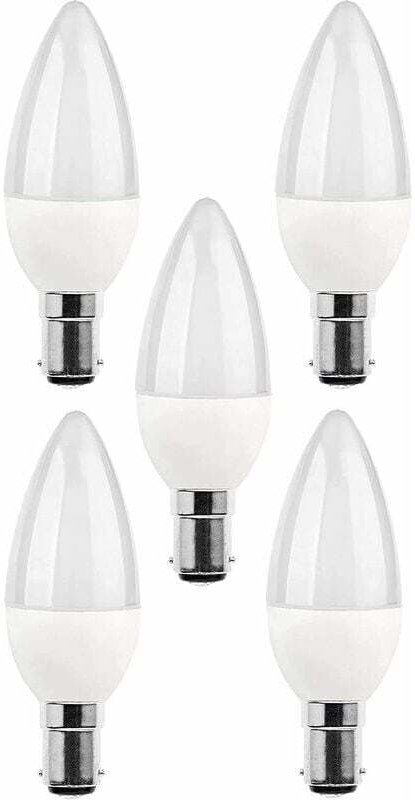 Pack De 5 Ampoules LED B15 5W 220V 270 Lm 3000K Culot Baïonnette Classe Énergétique A+