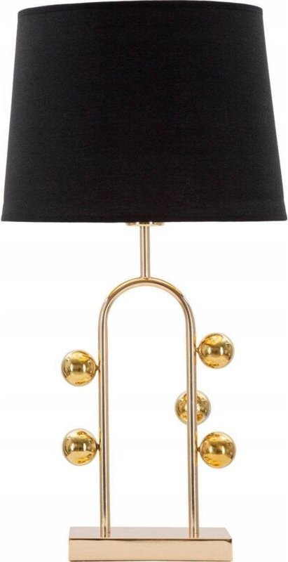 Ferretti Tischlampe Bubble Schwarz und Gold 32,5 cm Durchmesser