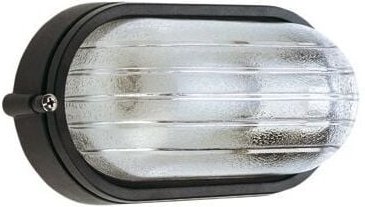 Große E27 schwarze ovale industrielle Deckenleuchte