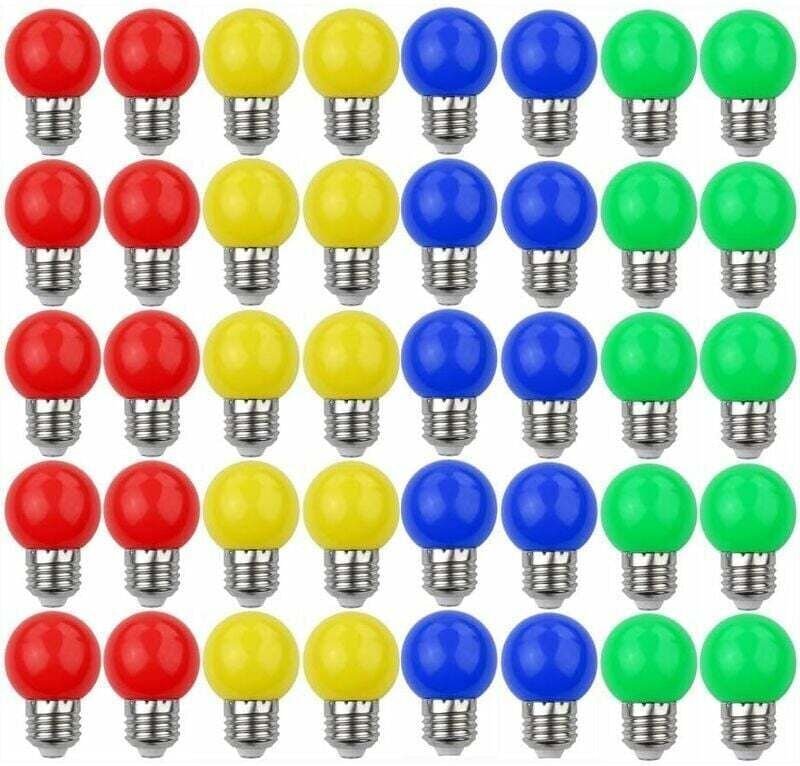 E27 3 W = 30 W, bunte LED-Glühbirnen, dekoratives und Design-Licht, 240 Lumen, AC 220 V-240 V, dekorative Lampe, gemisch...