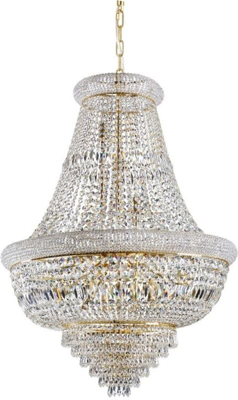 Thumbnail - Ideal Lux DUBAI - Deckenleuchte Kronleuchter Pendelleuchte 24 Lichter Gold, E14