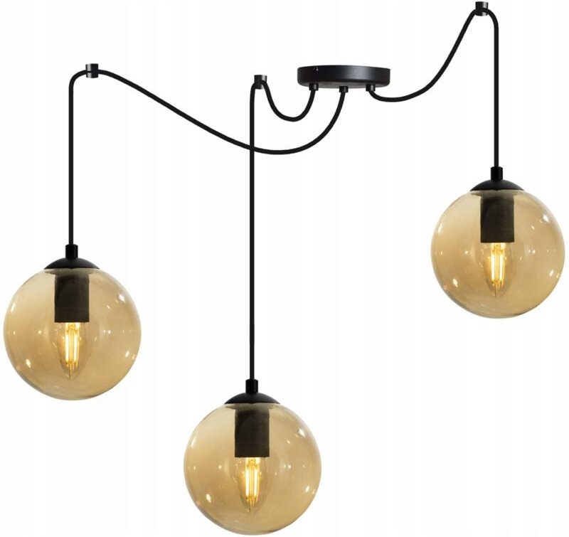 LED-Glaskugel-Deckenleuchte „Spinne“