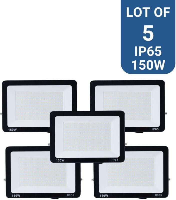 Pack x 5 - LED-Außenstrahler - 150W - 95lm/W - IP65