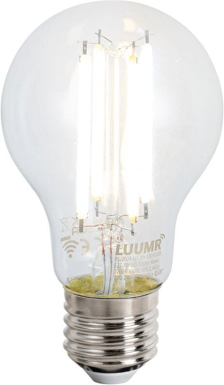 Smarte Stehleuchte schwarz inkl. WiFi A60 Rauchglas - Bliss