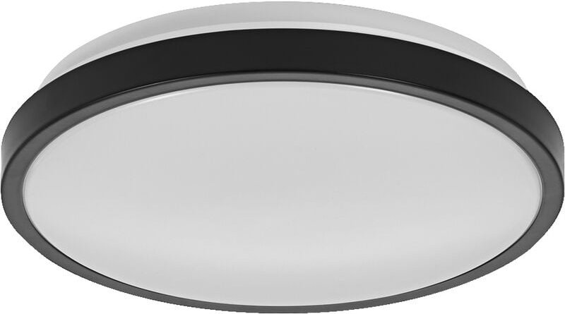 Ledvance - orbis disc Badezimmer-Deckenleuchte 300mm, schwarz, 18W, 2200lm, warm- bis kaltweißes Weißlicht, per Lichtsch...