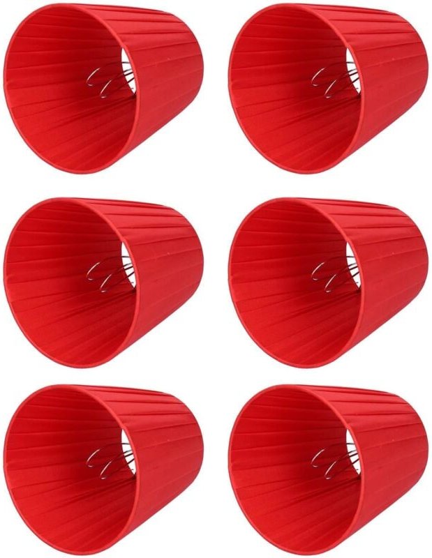 6er-Set Lampenschirme aus Stoff – Tischlampenbezüge – Klassischer europäischer Stil – für Wandleuchten und Kronleuchter