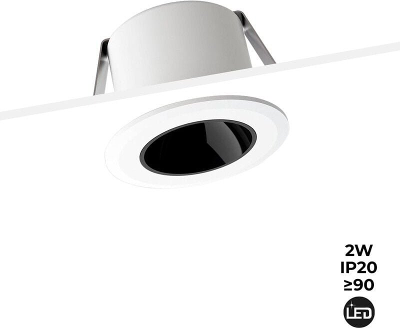 Barcelona Led - Downlight led Mini 2W - osram Chip - Niedriger ugr - cri 90 - ø