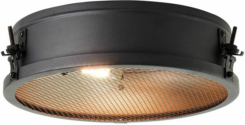 Brilliant - Lampe, Zois Deckenleuchte 34cm schwarz korund, Metall, 2x A60, E27, 28W,Normallampen (nicht enthalten)
