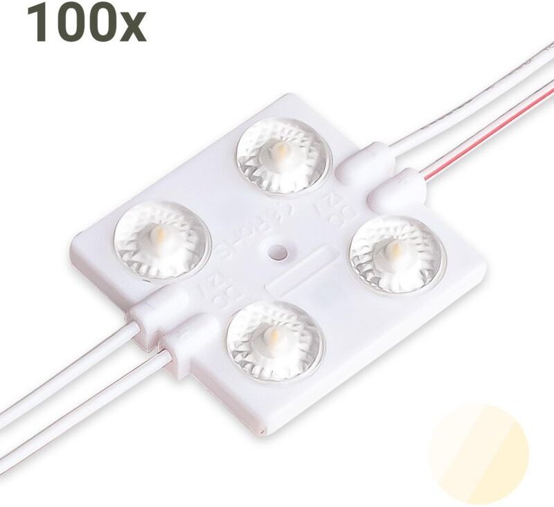 LED Modul 4500K 2W 175° 12V IP67 (100 Stück VPE)