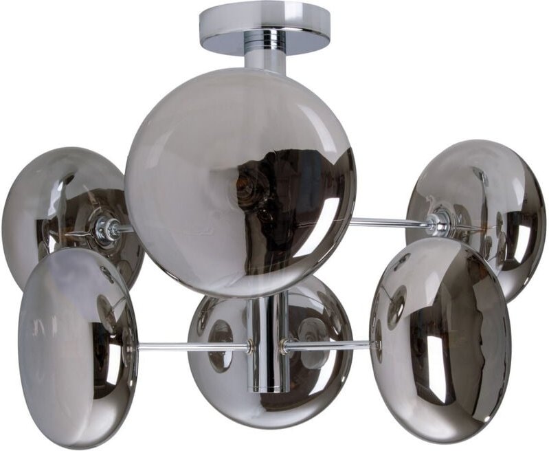 Thumbnail - Naeve ORION Mehrarmige, halbbündige Deckenleuchte, Chrom, 6 x G9