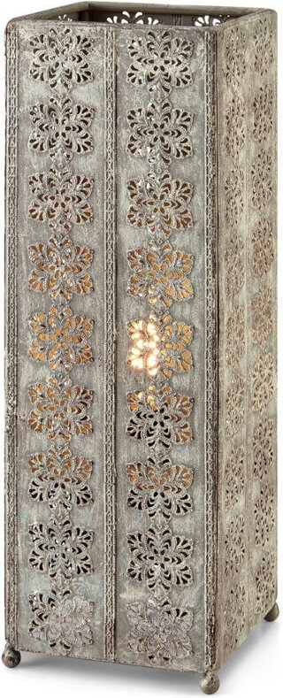 Agra Quadratische Tischlampe 1 Hellgrau - Markslojd