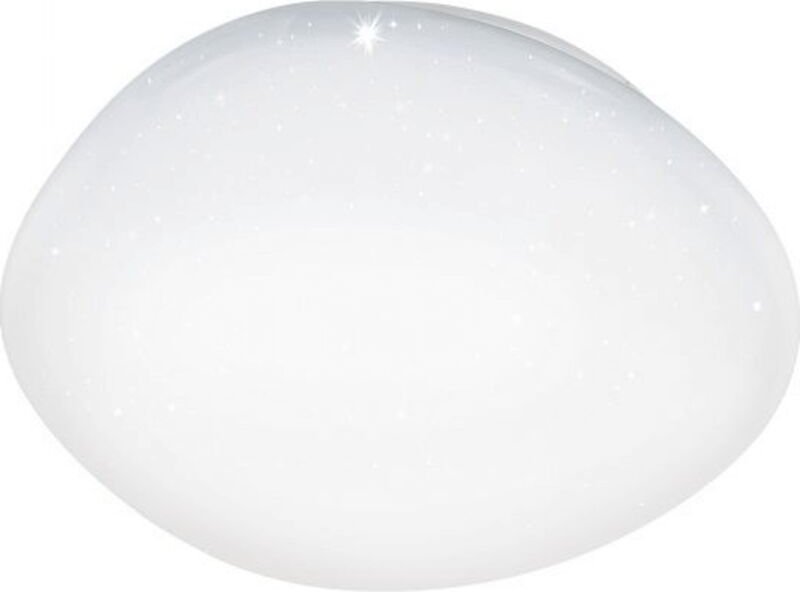 Deckenleuchte, gewölbt, Sileras-Z, LED-Dimmer, weißer Kristalleffekt, Eglo
