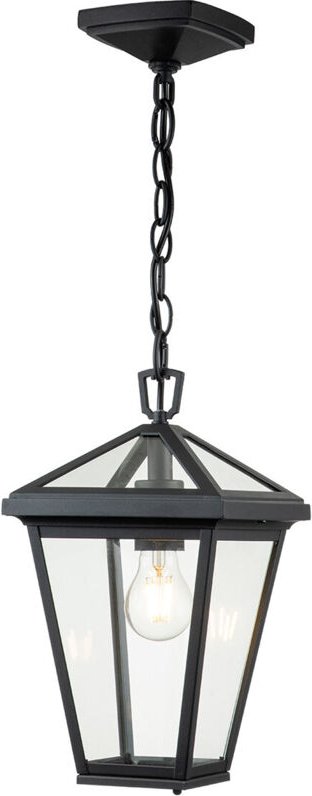 Elstead Hinkley Alford Outdoor Pendel-Deckenleuchte Museum Schwarz, IP44