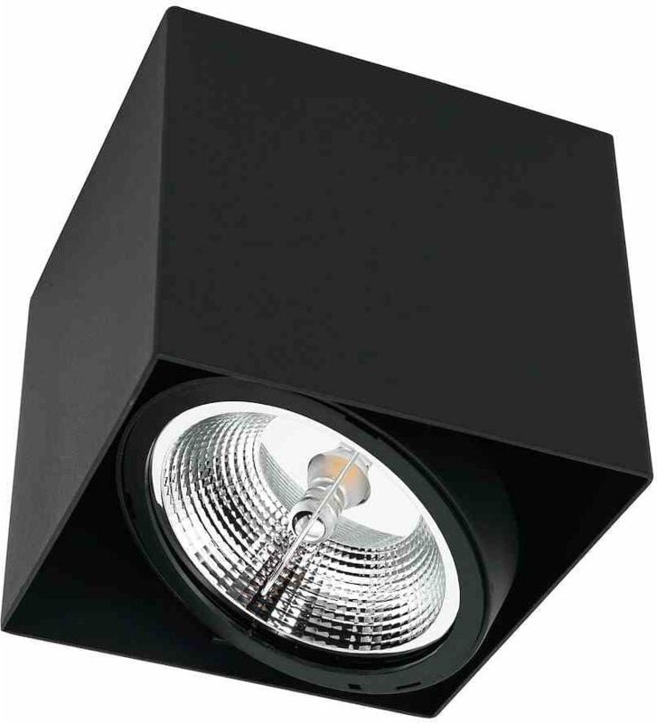 Aufbauleuchte Plaza 1xGU10 AR111 Schwarz