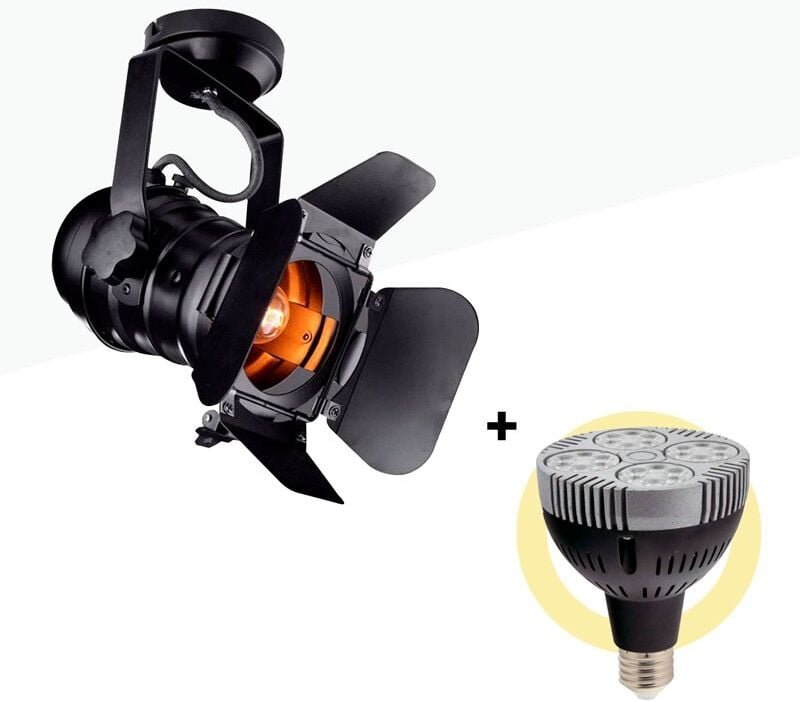 Pack Decken- oder Wandleuchte "CINEMA" mit LED PAR30 E27