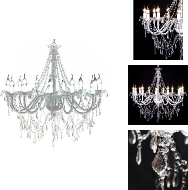 Kronleuchter - Living Kronleuchter mit 1600 Kristallen - Weiß