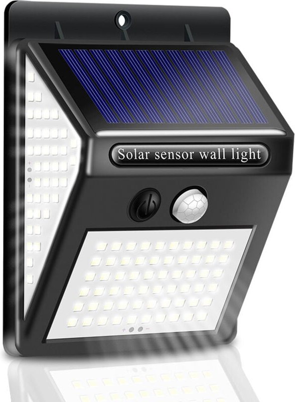 Solarlampe für den Außenbereich, 50 LED-Solarleuchte, IP65, wasserdicht, für den Außenbereich, LED-Flutlicht mit Bewegun...