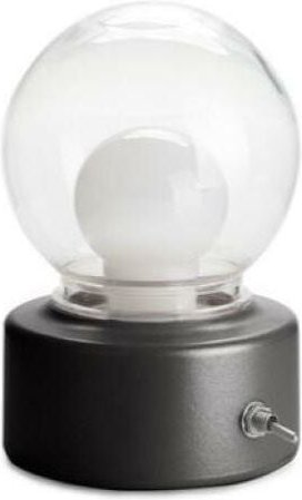 Gifts tragbare batteriebetriebene led-lampe mit warmem lichtgriff - schwarz - 27247 - Balvi