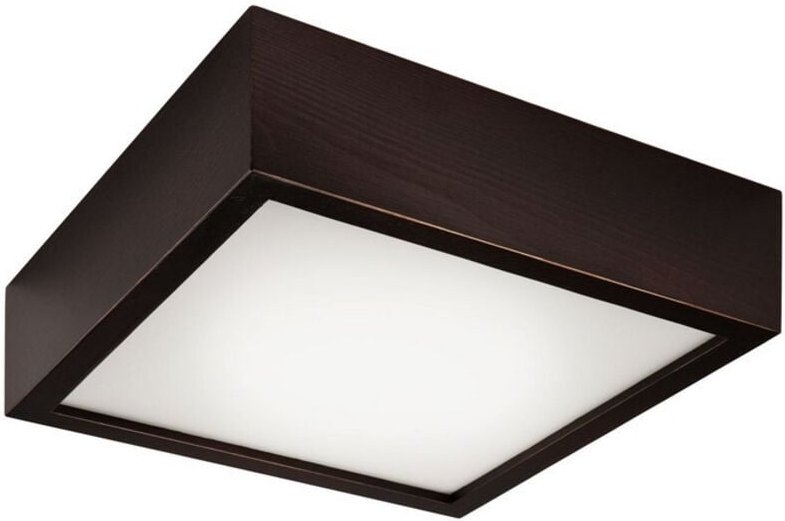Thumbnail - Lamkur Lighting - Lamkur Square Simple Flush Deckenleuchte Wenge, 1x E27